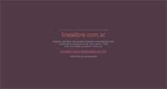 Desktop Screenshot of linealibre.com.ar