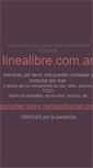 Mobile Screenshot of linealibre.com.ar
