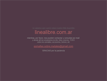 Tablet Screenshot of linealibre.com.ar